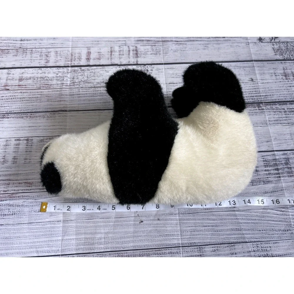 Kinderfriends Importoys Panda Bear Plush Vintage Stuffed Animal Black White 14in - Picture 7 of 7